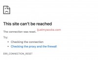 justmysocks3.net 打不开：连接重置（The connection was reset）